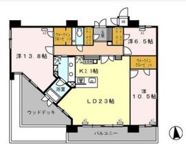 ロイヤルパークス西新井 1403 間取り図