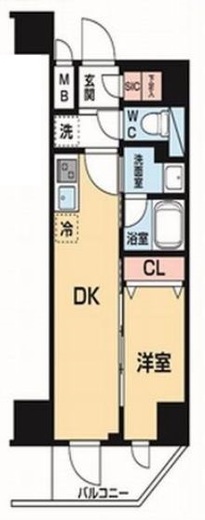 ハーモニーレジデンス大塚山手インサイド 3階 間取り図