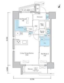 デュオフラッツ板橋本町 1102 間取り図