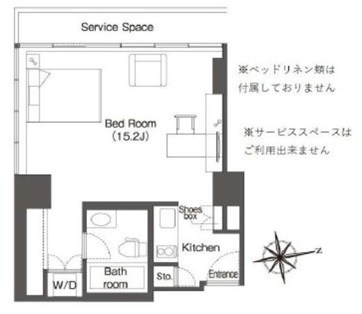 ウエリスアーバン品川タワー 1902 間取り図
