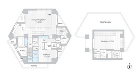THE DOORS 広尾 (ザ・ドアーズ広尾) 800 間取り図