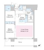 三田聖坂ガーデンレジデンス 4階 間取り図