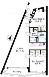 モノデコール石神井公園 104 間取り図