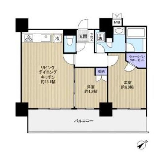 リビオ五反田プラグマGタワー 7階 間取り図