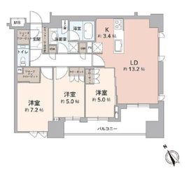 アトラス白金高輪 3階 間取り図