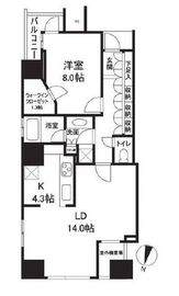 ワールドシティタワーズ キャピタルタワー 39階 間取り図