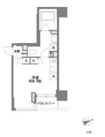 コスモグラシア清澄白河 205 間取り図