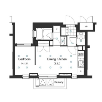 アパートメンツ駒沢大学 202 間取り図