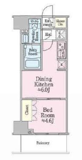 ONE ROOF RESIDENCE SHIN OKACHIMACHI (ワンルーフレジデンス新御徒町) 403 間取り図