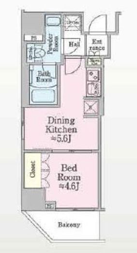 ONE ROOF RESIDENCE SHIN OKACHIMACHI (ワンルーフレジデンス新御徒町) 401 間取り図
