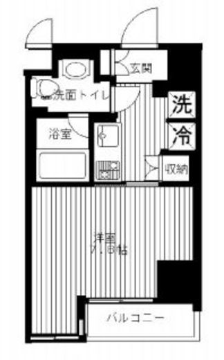 セリーズ門前仲町 406 間取り図