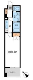 フィオーレ月島 405 間取り図