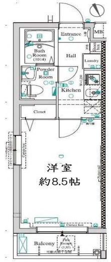 アンベリール吉祥寺イースト 3階 間取り図