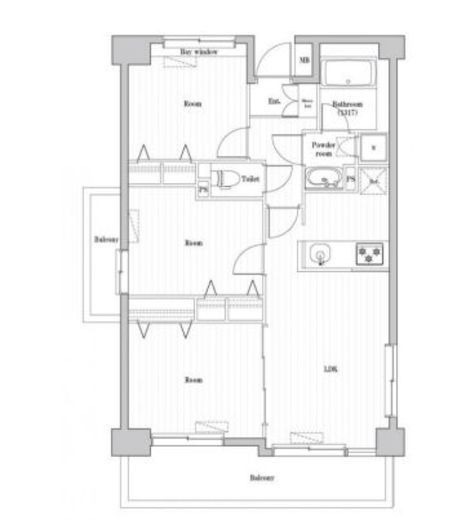 コンフォリア西荻北 504 間取り図