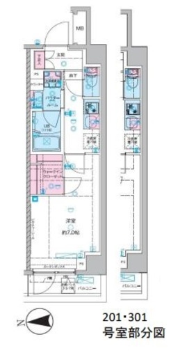 セジョリ池袋本町 6階 間取り図