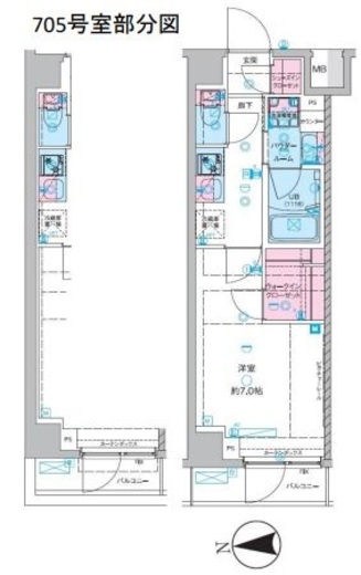 セジョリ池袋本町 3階 間取り図