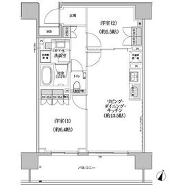 パークハビオ渋谷本町レジデンス 216 間取り図