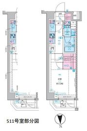セジョリ池袋本町 5階 間取り図