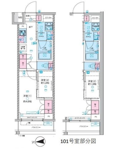 セジョリ池袋本町 4階 間取り図