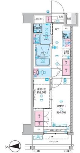 セジョリ池袋本町 7階 間取り図