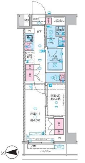 セジョリ池袋本町 3階 間取り図