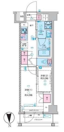 セジョリ池袋本町 3階 間取り図