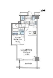 コンフォリア新宿イーストサイドタワー 2002 間取り図