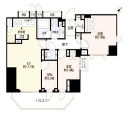 ザ・パークハウス麹町レジデンス 6階 間取り図