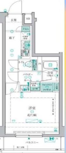 ガリシア中野富士見町 4階 間取り図