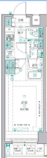 ガリシア中野富士見町 2階 間取り図