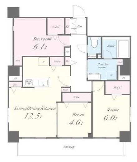 GARDEN COURT A 高島平 (ガーデンコートA高島平) 101 間取り図