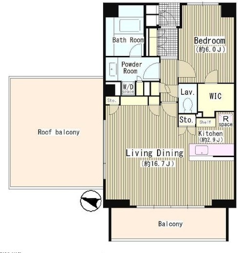 OASE用賀 W307 間取り図