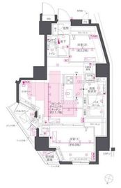 ZOOM渋谷笹塚Second 6階 間取り図