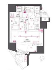 ZOOM渋谷笹塚Second 6階 間取り図