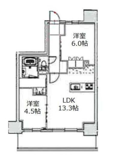 アーバンパーク立石 203 間取り図
