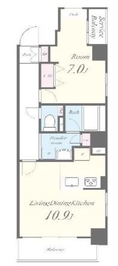 GARDEN COURT A 高島平 (ガーデンコートA高島平) 602 間取り図