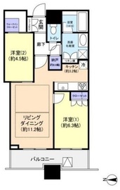 プラウドタワー千代田富士見 17階 間取り図