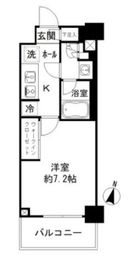 JP noie 亀戸 (ジェーピーノイエ亀戸) 6階 間取り図
