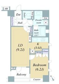ファミール東京シティグランスイート 4階 間取り図