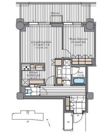 麻布台ヒルズガーデンプラザレジデンス 6階 間取り図