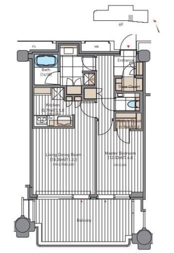 麻布台ヒルズガーデンプラザレジデンス 6階 間取り図