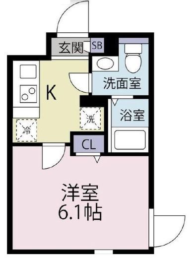 ザ・シティレジデンス神宮前 402 間取り図