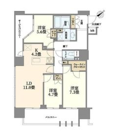 プレミスト東銀座築地アークコート 3階 間取り図