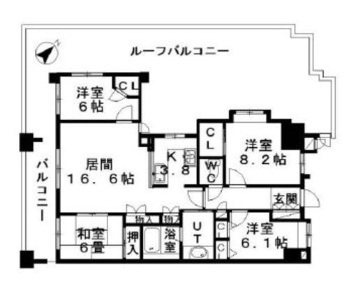 トキアス (TOKIAS) 15階 間取り図