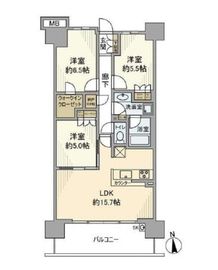シティテラス板橋蓮根 6階 間取り図