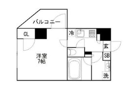 オーギュメント牛込神楽坂 201 間取り図