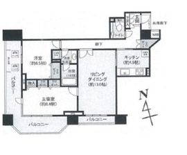 パロス白金 5階 間取り図