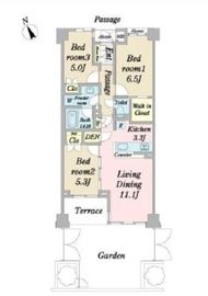 インプレスト早稲田壱番館 1階 間取り図