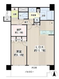 クレッセント川崎タワー 306 間取り図