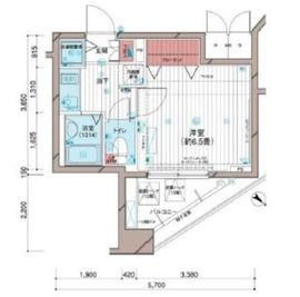 メインステージ五反田駅前 13階 間取り図